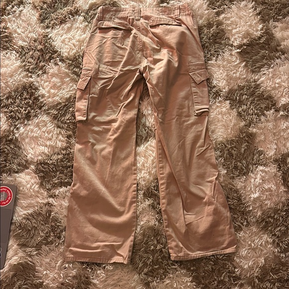 Princess Polly Tan Wide Leg Cargo Pants - Picture 2 of 2